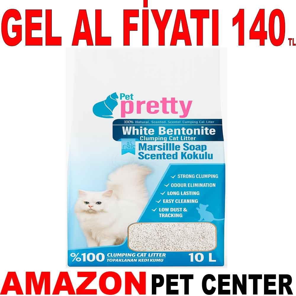 Pet Pretty Marsilya Sabunlu İnce Taneli Kedi Kumu 10 L 22547002 Amazon Pet Center