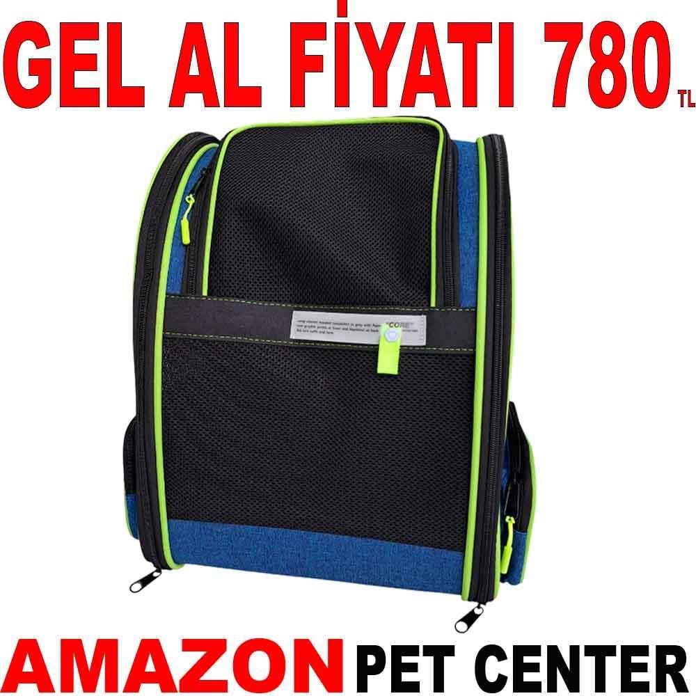 Pet Pretty Süperior Kedi ve Köpek İçin Fileli Sırt Çantası Saks Mavi 22762009 Amazon Pet Center