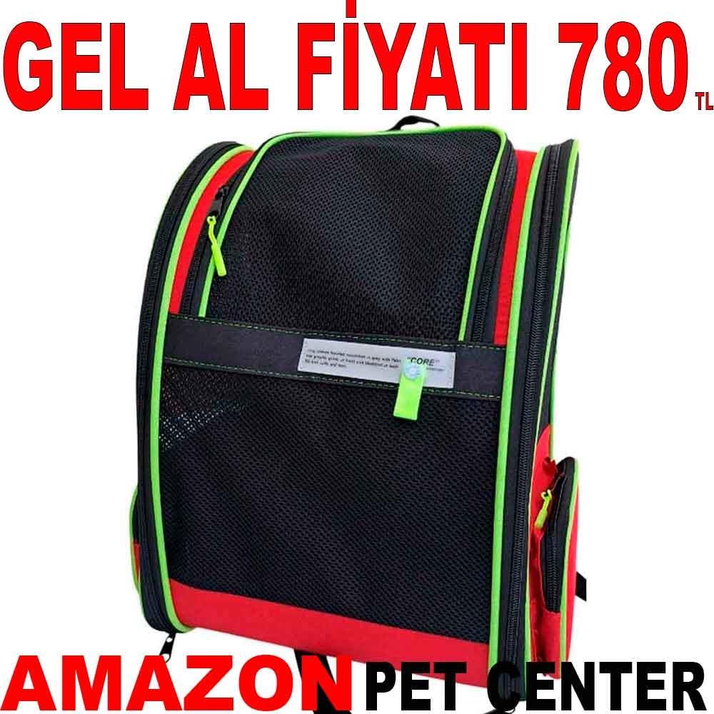 Pet Pretty Süperior Kedi ve Köpek İçin Fleli Sırt Çantası Kırmızı 22500007 Amazon Pet Center