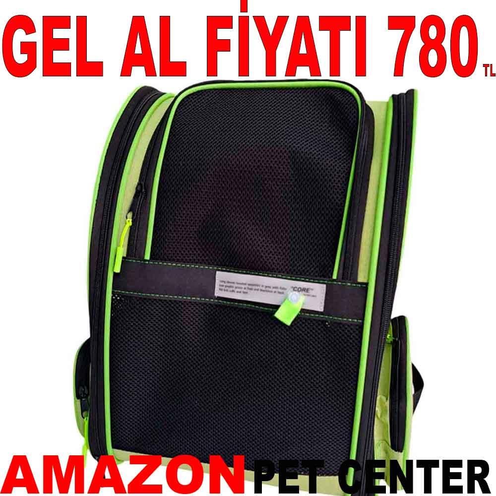 Pet Pretty Süperior Kedi ve Köpek İçin Fleli Sırt Çantası Yeşil 22498007 Amazon Pet Center
