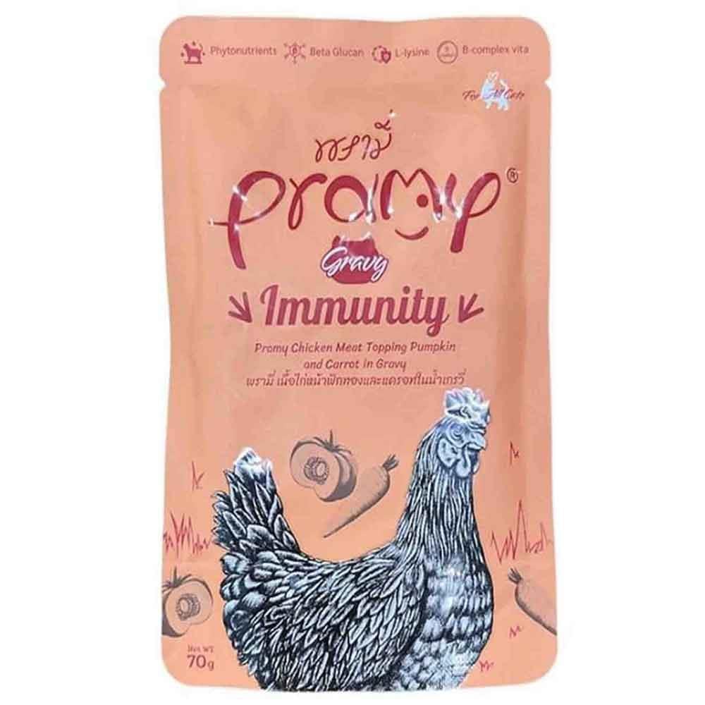 Pramy Sos İçinde Tavuklu Bal Kabaklı ve Havuçlu Yetişkin Kedi Konservesi 70 Gr 8859601044447 Amazon Pet Center