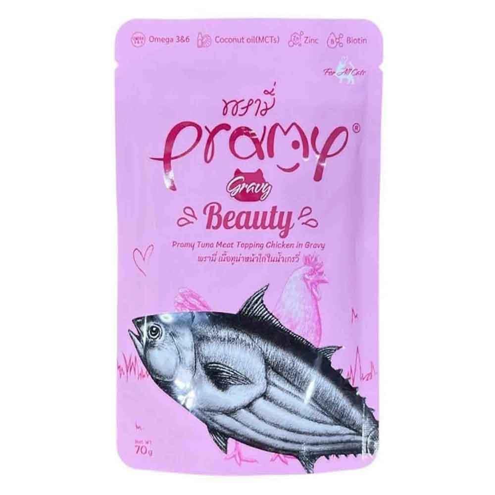Pramy Sos İçinde Ton Balıklı ve Tavuklu Yetişkin Kedi Konservesi 70 Gr 8859601044430 Amazon Pet Center