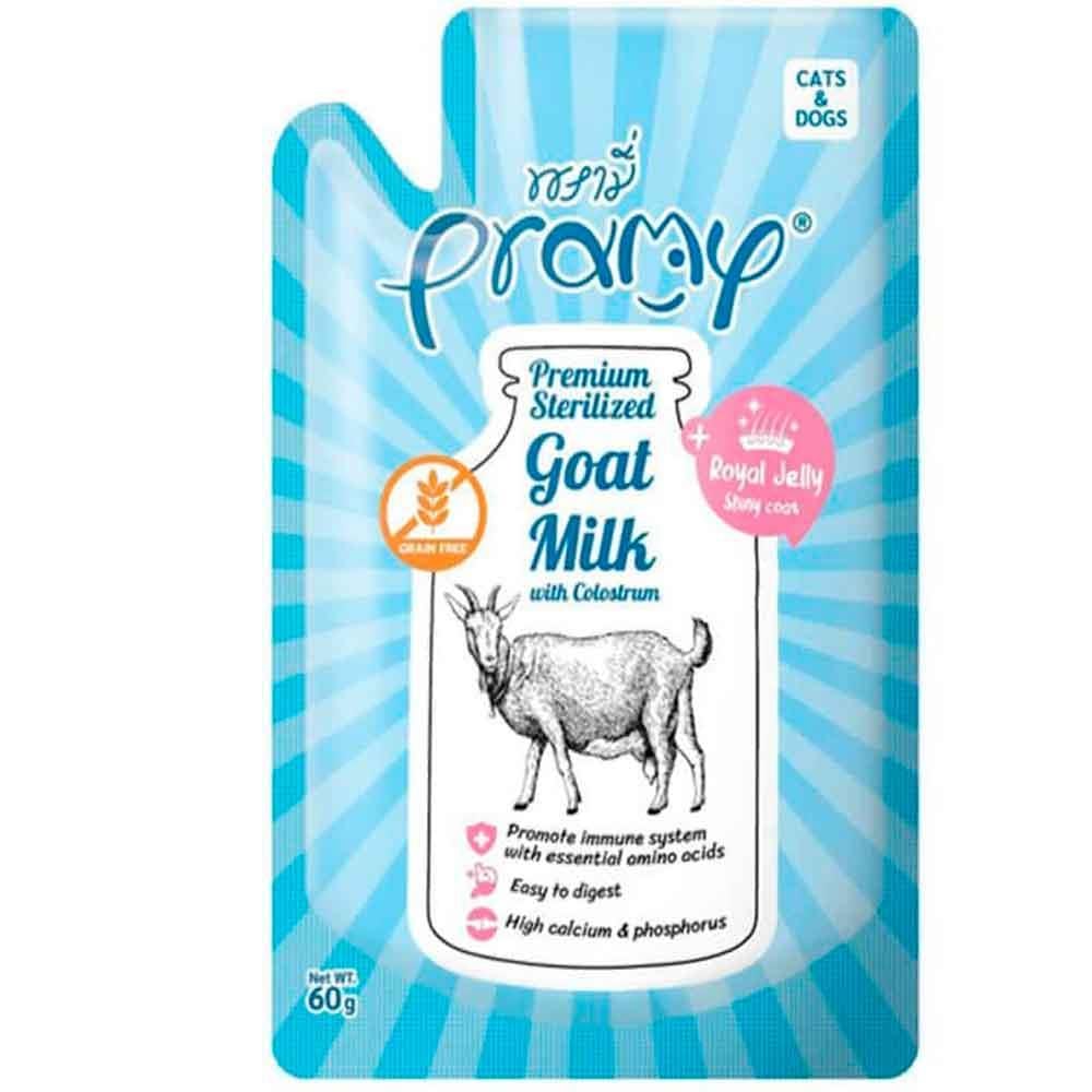 Pramy Yavru Kedi ve Köpekler İçin Kolostrum ve Arı Sütlü Sterilize Keçi Sütü 60 Gr 8859601044713 Amazon Pet Center
