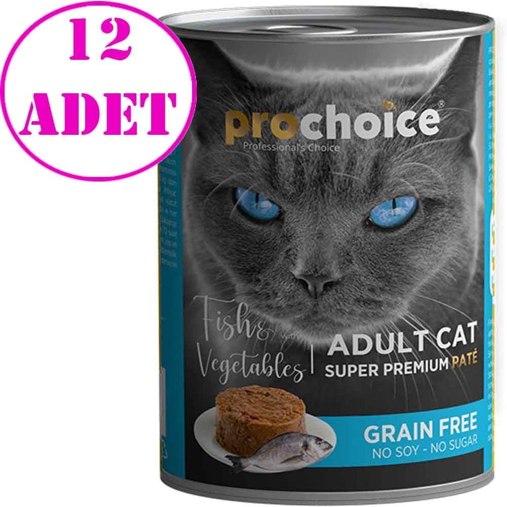 Pro Choice Balık ve Sebzeli Kedi Konservesi 400 Gr 12 AD 32126044 Pro Choice Yetişkin Kedi Konserve Mamaları Amazon Pet Center