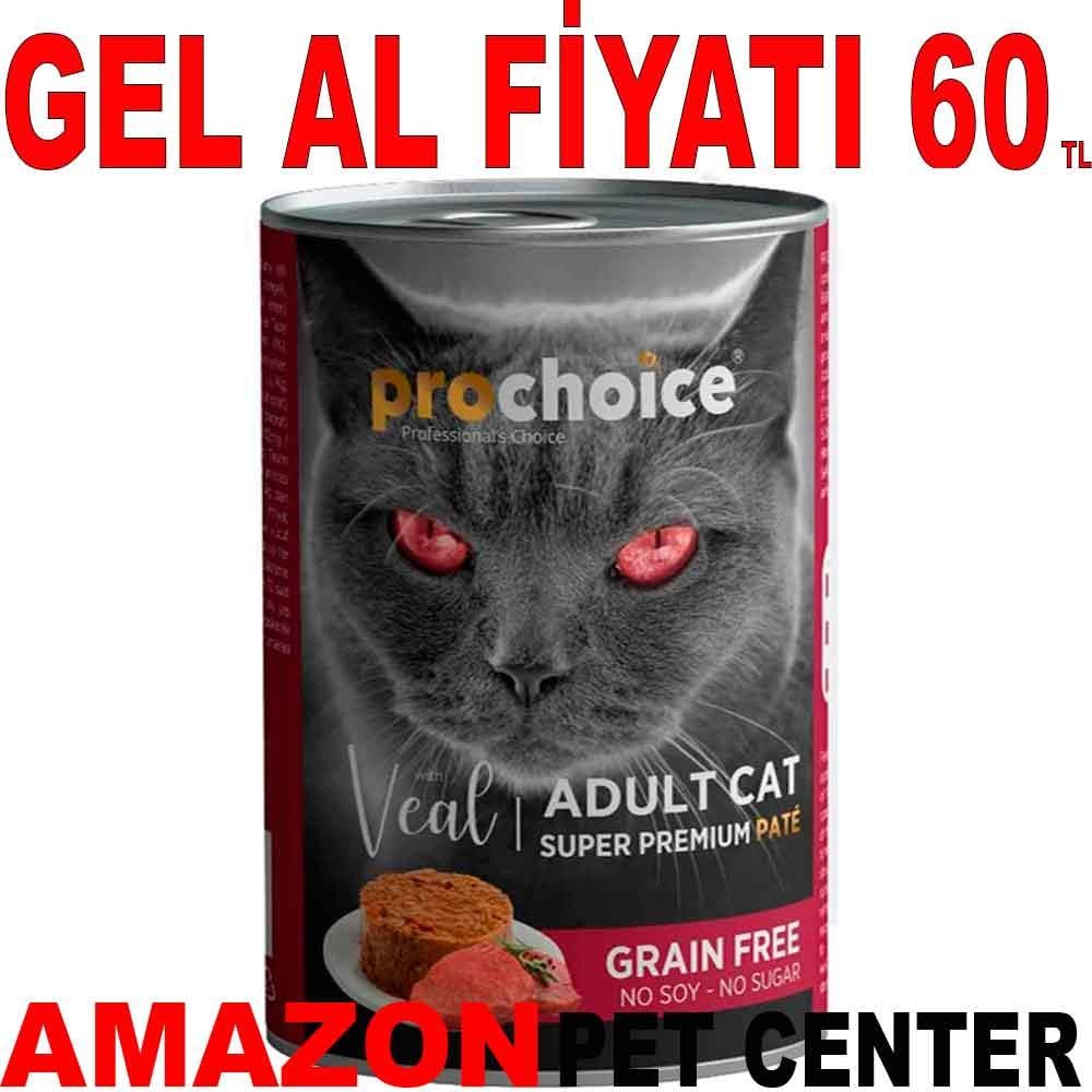 Pro Choice Kedi Konservesi Dana Etli Püre 400 Gr 21658006 Amazon Pet Center