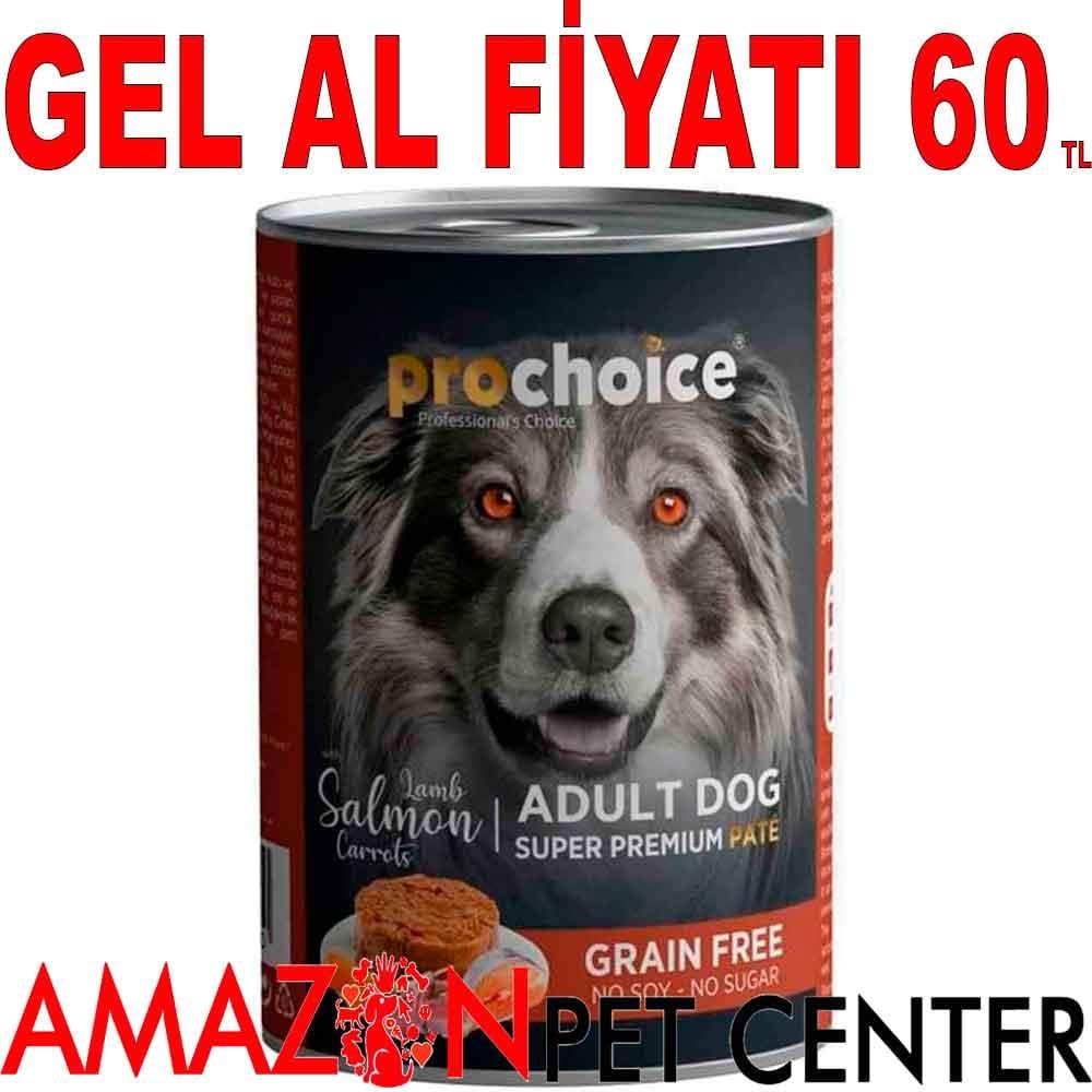Pro Choice Köpek Konservesi Kuzu ve Somonlu Pate 400 Gr 21660009 Amazon Pet Center
