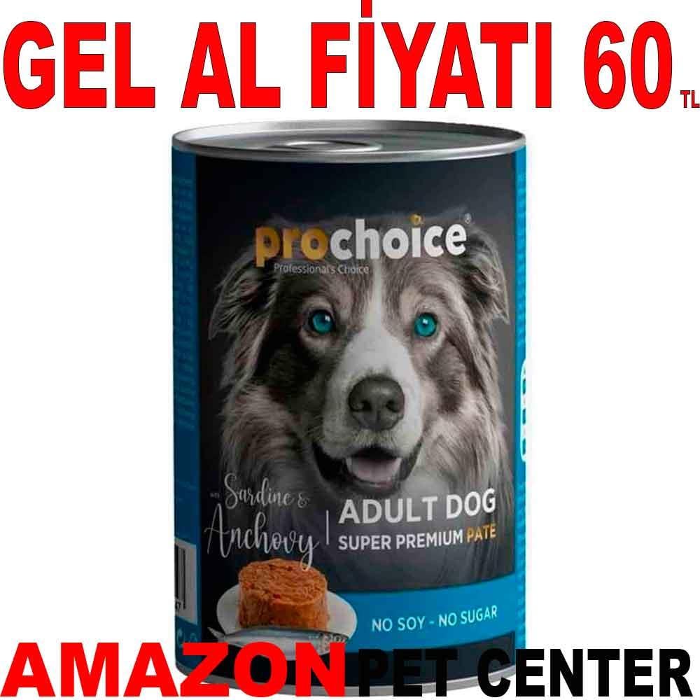 Pro Choice Köpek Konservesi Sardalya ve Hamsili Pate 400 Gr 21665004 Amazon Pet Center