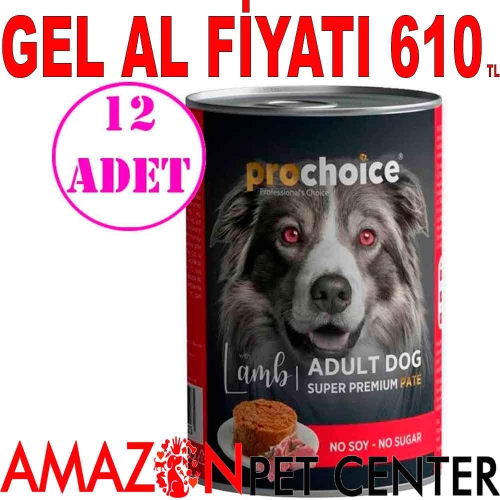 Pro Choice Kuzu Etli Püre Köpek Konservesi 400 Gr 12 AD 19149004 Amazon Pet Center