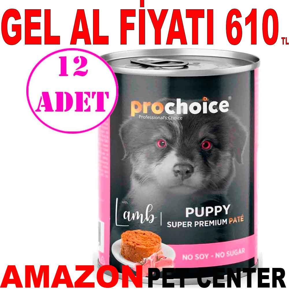 Pro Choice Kuzu Etli Püre Yavru Köpek Konservesi 400 Gr 12 AD 19065007 Amazon Pet Center