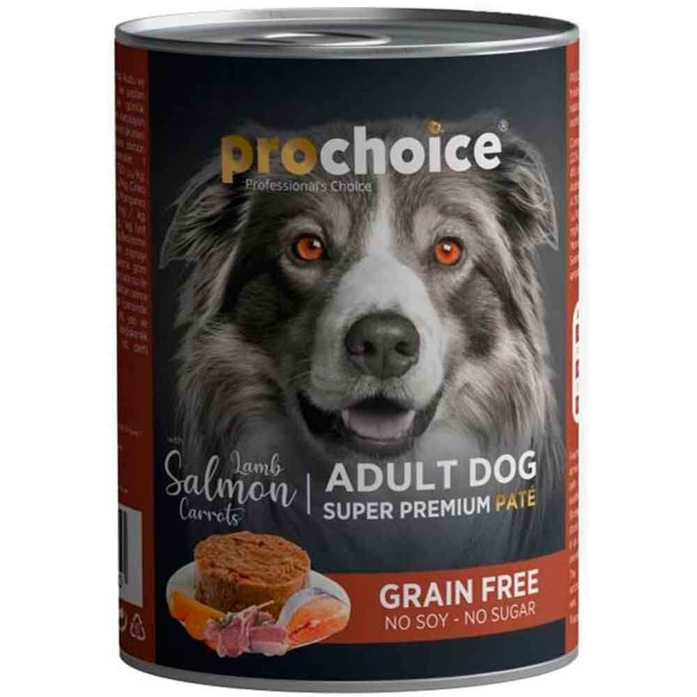 Pro Choice Kuzu ve Somonlu Pate Tahılsız Köpek Konservesi 400 Gr 8681465603030 Pro Choice Yetişkin Köpek Konserveleri Amazon Pet Center