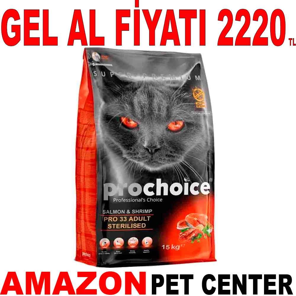 Pro Choice Pro33 Kısır Somonlu Kedi Maması 15 Kg 18670004 Amazon Pet Center