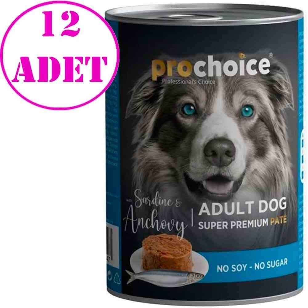 Pro Choice Sardalya ve Hamsili Pate Köpek Konservesi 400 Gr 12 Ad 32129922 Pro Choice Yetişkin Köpek Konserveleri Amazon Pet Center