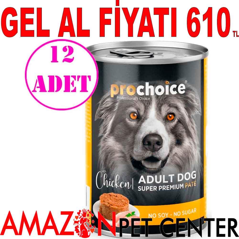 Pro Choice Tavuklu Ezme Köpek Konservesi 400 Gr 12 AD 18915006 Amazon Pet Center