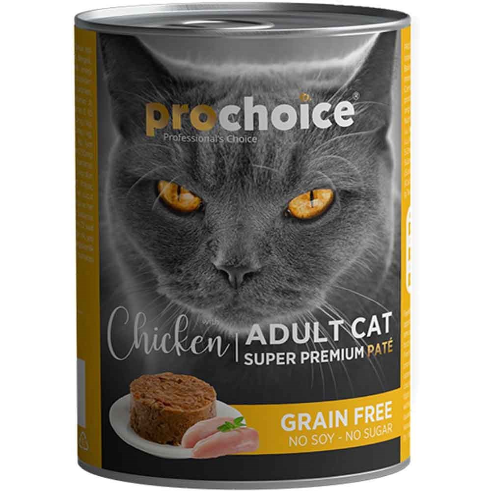 Pro Choice Tavuklu Kedi Konservesi Pate 400 Gr 8681465602897 Pro Choice Yetişkin Kedi Konserve Mamaları Amazon Pet Center