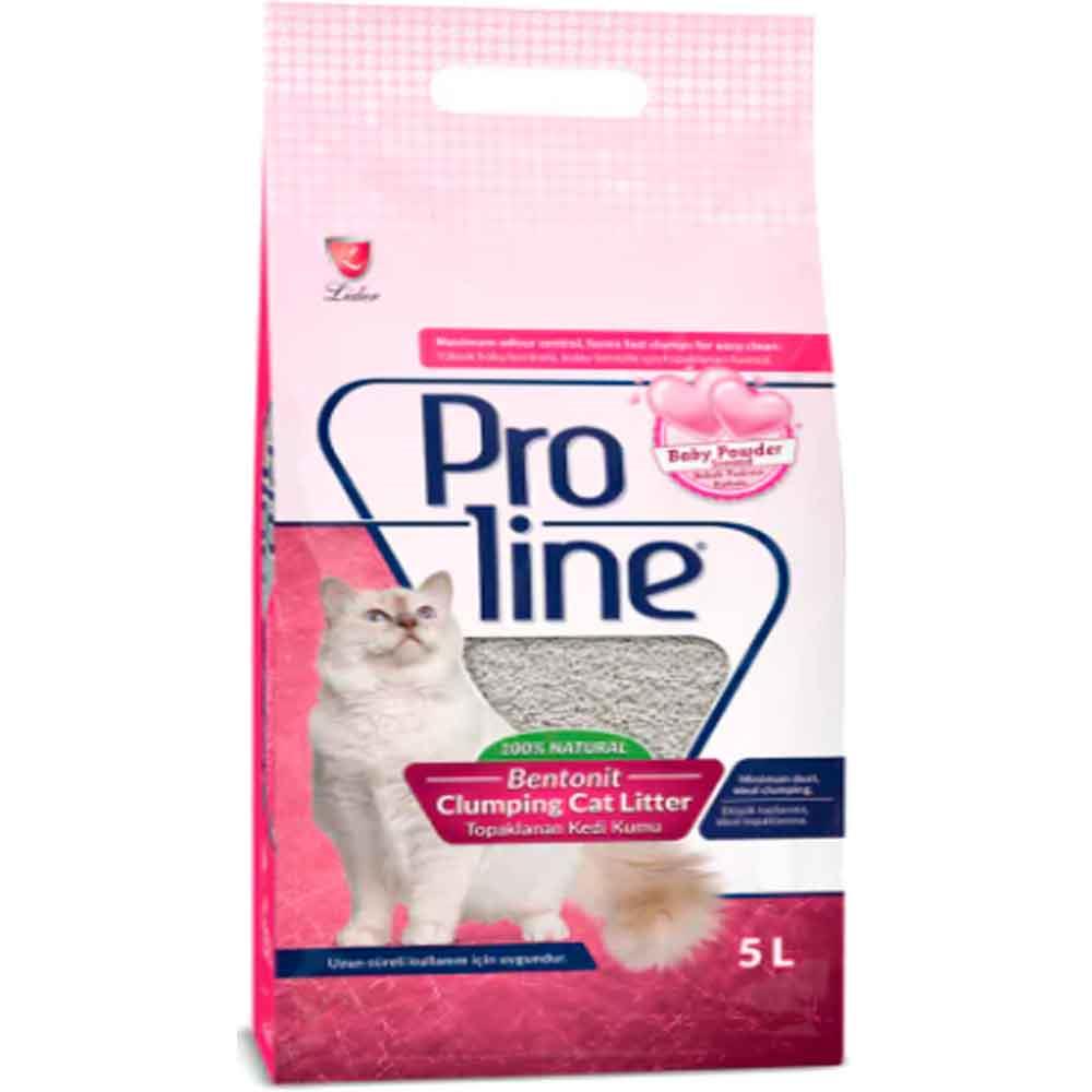 Pro Line Bebek Pudrası Kokulu İnce Kedi Kumu 5 Lt 8698995010153 Amazon Pet Center