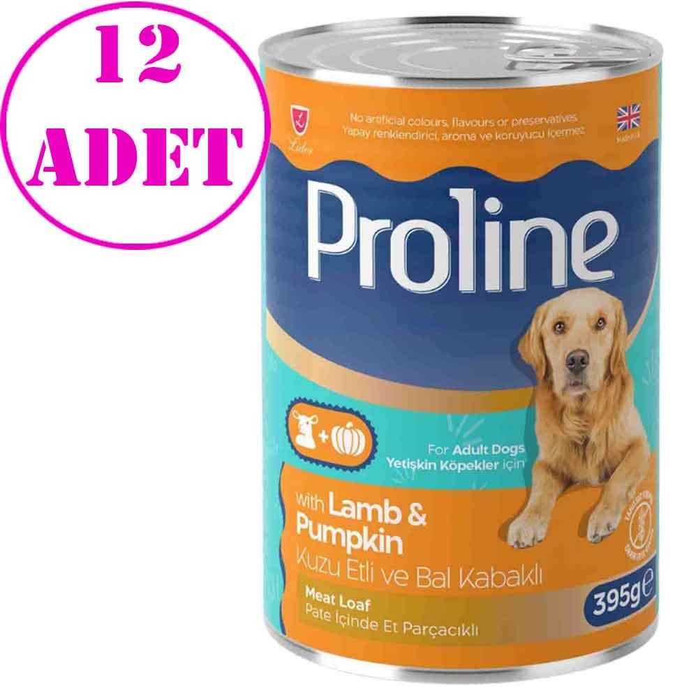 Pro Line Kuzu Etli Bal Kabaklı Pate Köpek Konserve Maması 395 Gr 12 AD 20572006 Amazon Pet Center