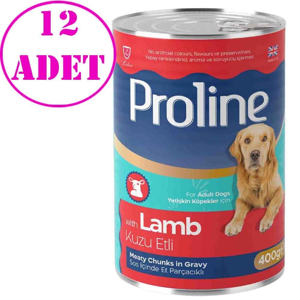Pro Line Kuzu Etli Köpek Konserve Maması 400 Gr 12 AD 20566005 Amazon Pet Center