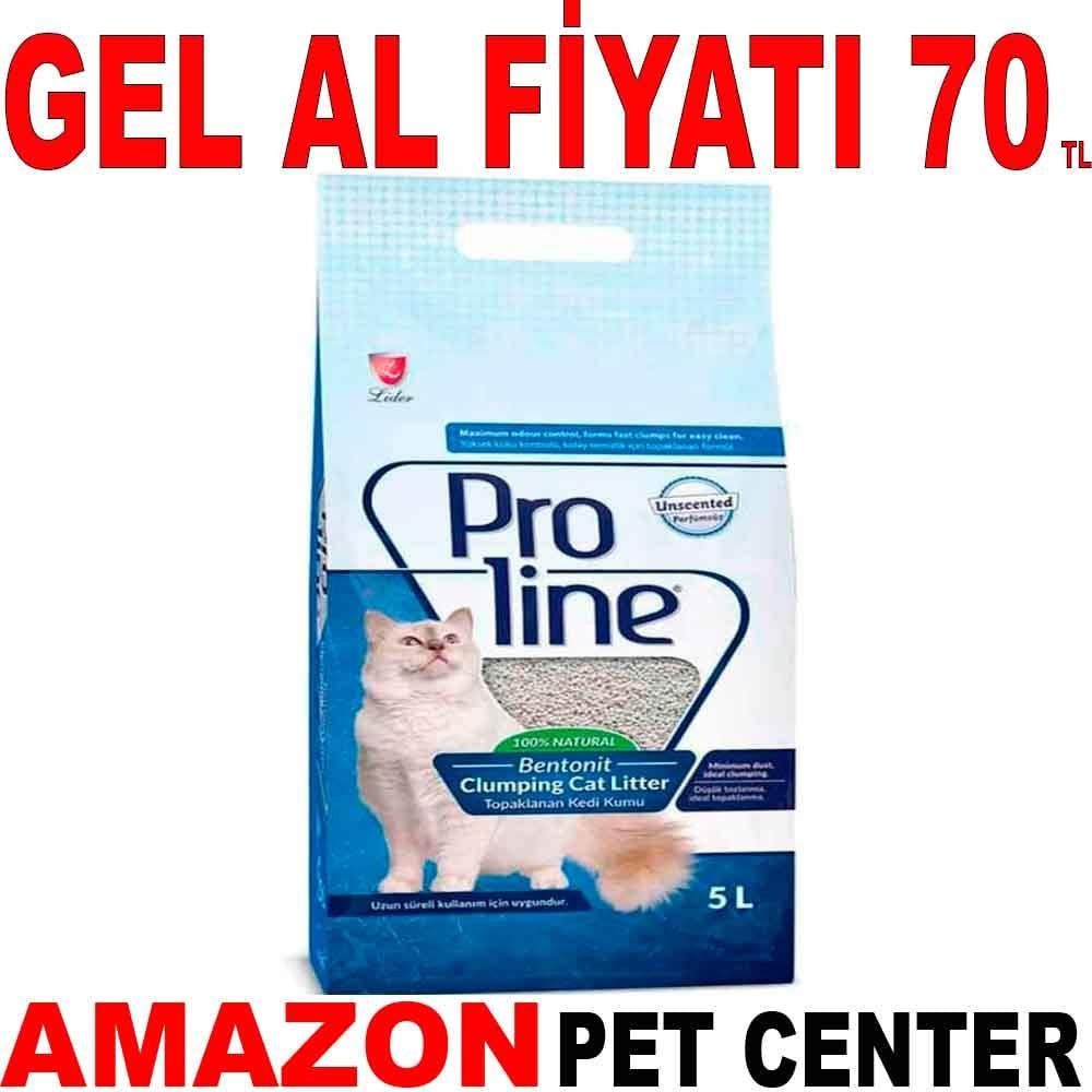 Pro Line Parfümsüz Kedi Kumu 5 LT 18928006 Amazon Pet Center