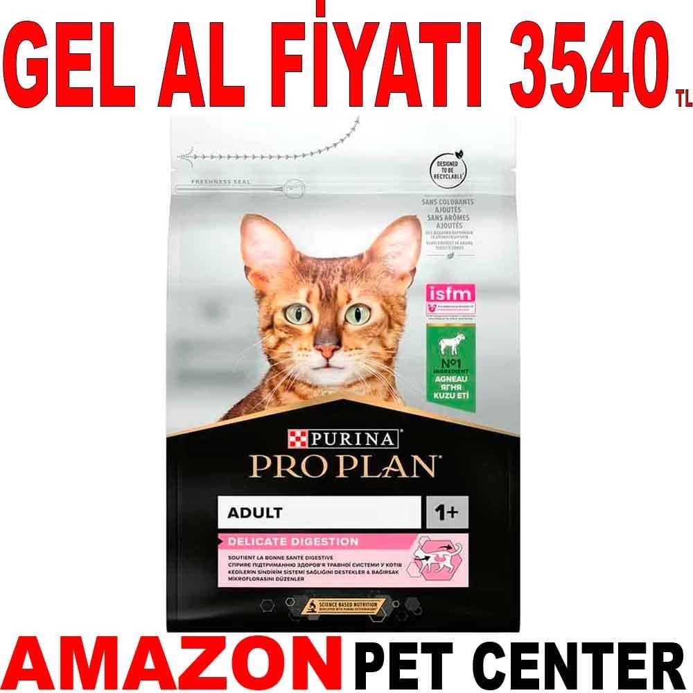 Pro Plan Delicate Kuzu Etli Kedi Maması 10 kg 18686005 Amazon Pet Center