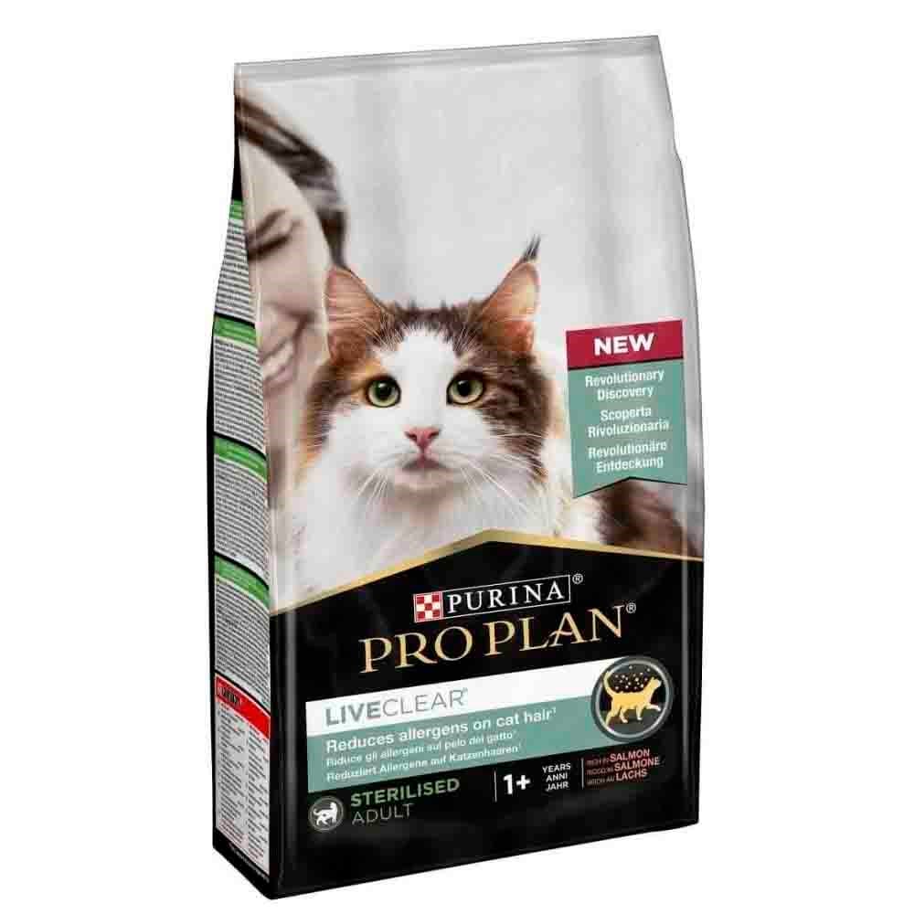 Pro Plan LiveClear Somonlu Alerjen Azaltan Kısırlaştırılmış Kedi Maması 1,4 kg 7613287232700 Amazon Pet Center