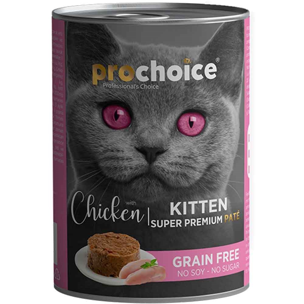 ProChoice Kitten Tavuklu Yavru Kedi Konservesi Pate 400 Gr 8681465602880 Pro Choice Yavru Kedi Konserve Mamaları Amazon Pet Center