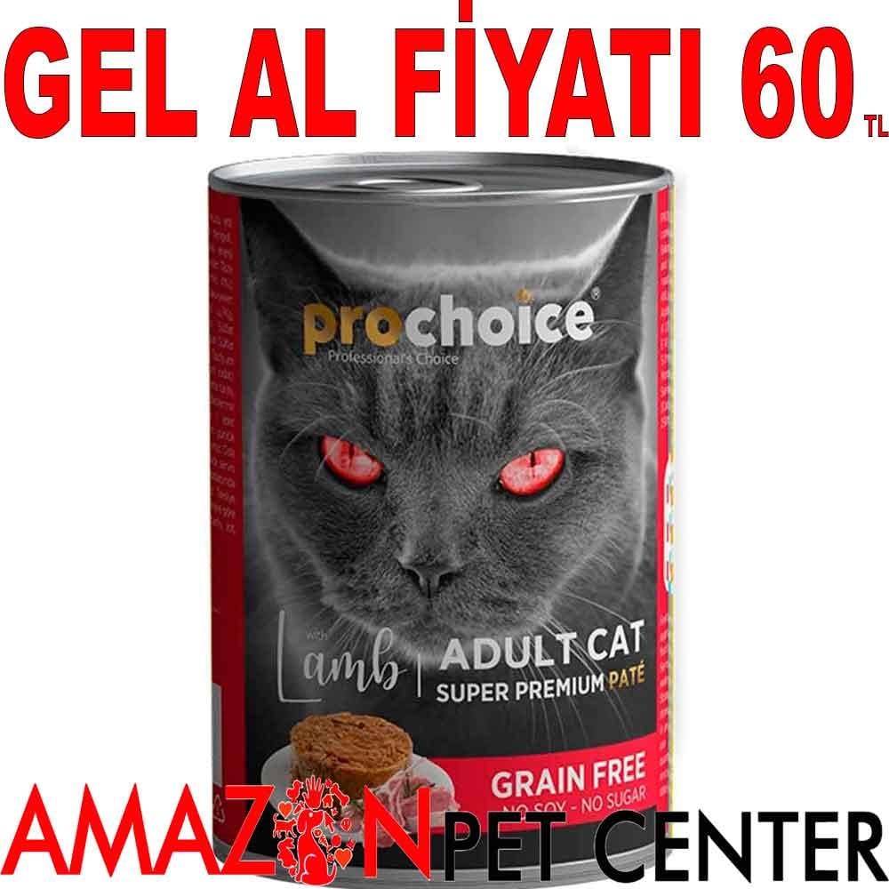 Prochoice Kuzu Etli Kedi Konservesi Pate 400 Gr 21653001 Amazon Pet Center