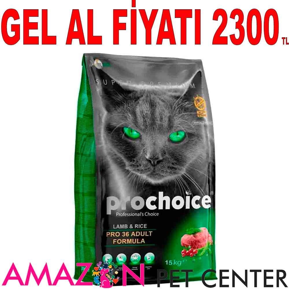 Prochoice PRO 36 Kuzu ve Pirinçli Kedi Maması 15 Kg 18673005 Amazon Pet Center