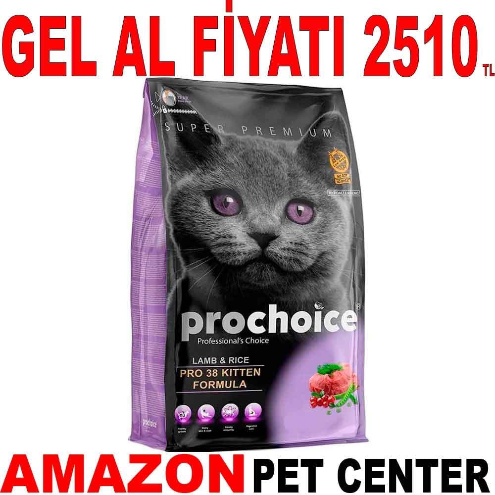Prochoice PRO 38 Kuzulu Pirinçli Yavru Kedi Maması 15 kg 18671001 Amazon Pet Center