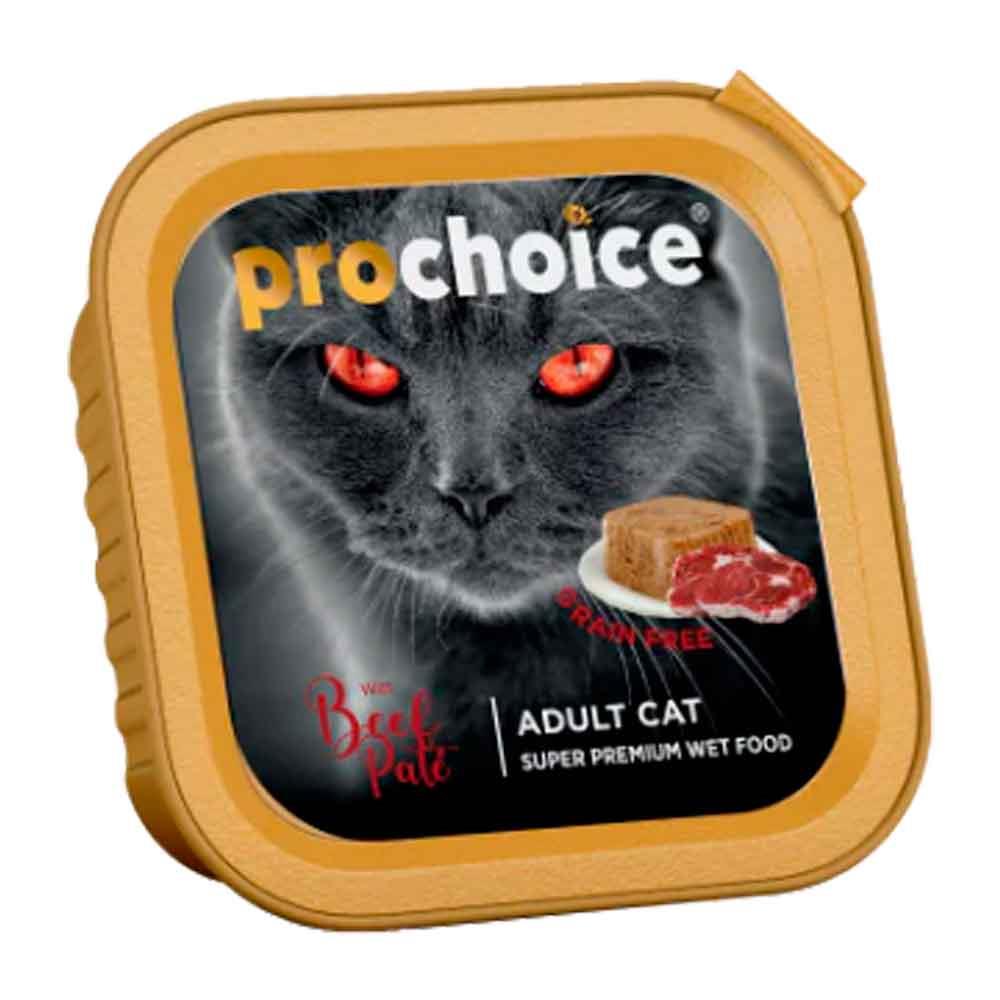 ProChoice Sığır Etli Tahılsız Ezme Kedi Konservesi 100 Gr 8681465606284 Amazon Pet Center