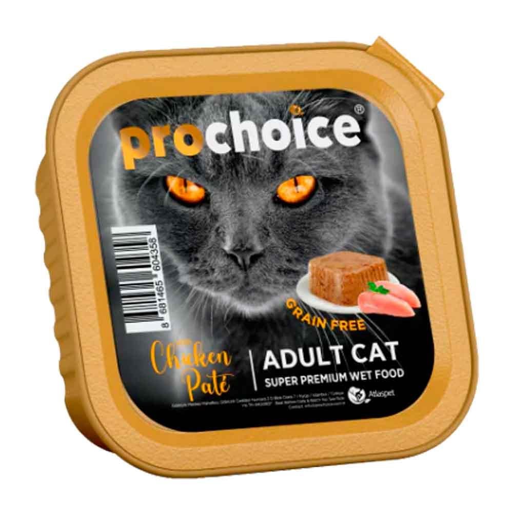 ProChoice Tavuklu Tahılsız Ezme Kedi Konservesi 100 Gr 8681465604358 Amazon Pet Center