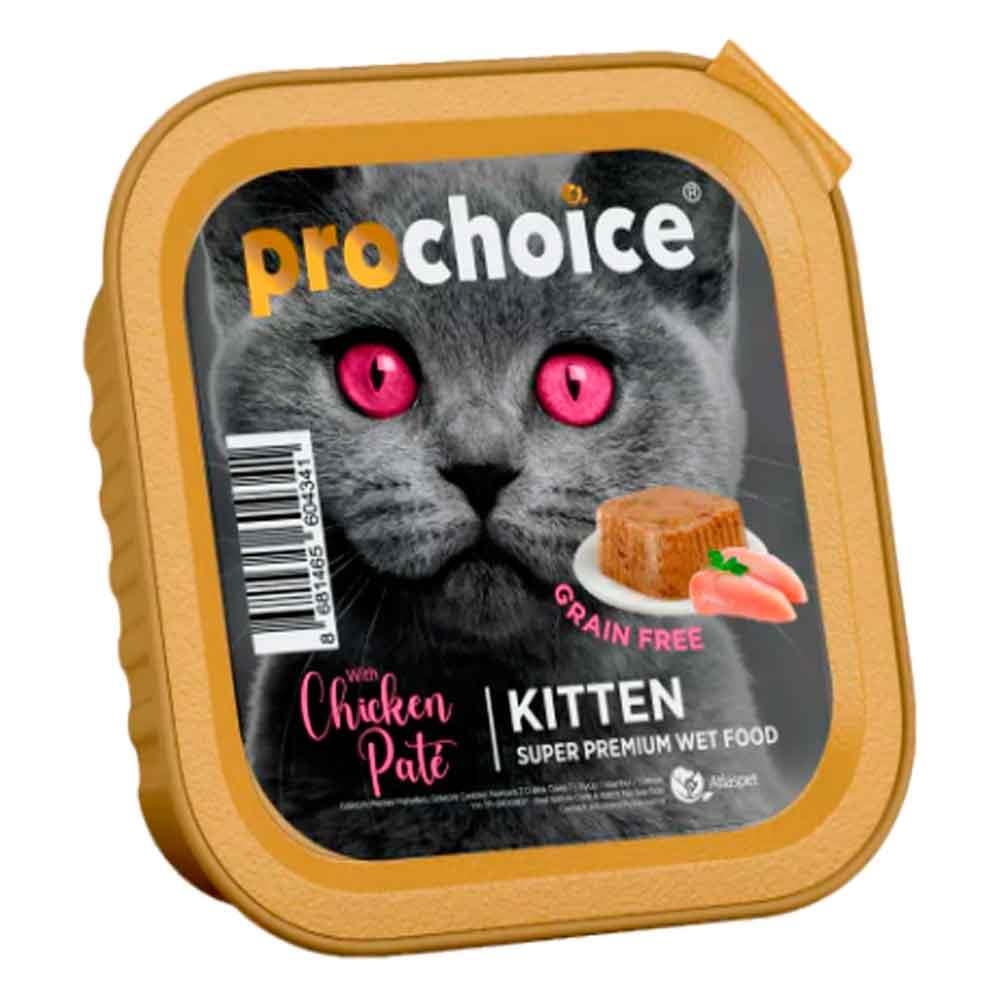 ProChoice Yavru Kedi Konservesi Tavuklu Tahılsız Ezme 100gr 8681465604341 Amazon Pet Center