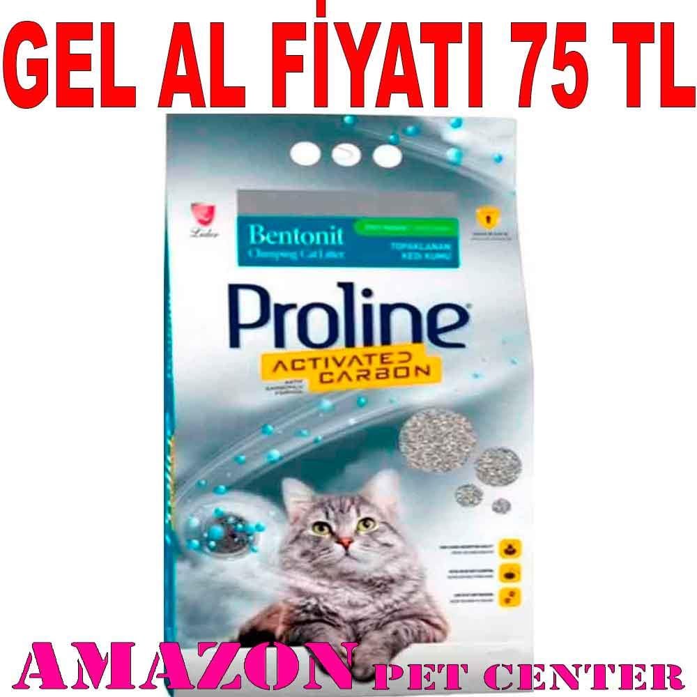 ProLine Aktif Karbonlu Bentonit Kedi Kumu 5 LT 18937008 Amazon Pet Center