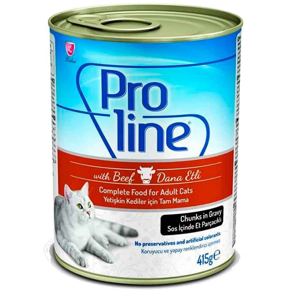 ProLine Biftekli Kedi Konservesi 415 Gr 8698995025003 Amazon Pet Center