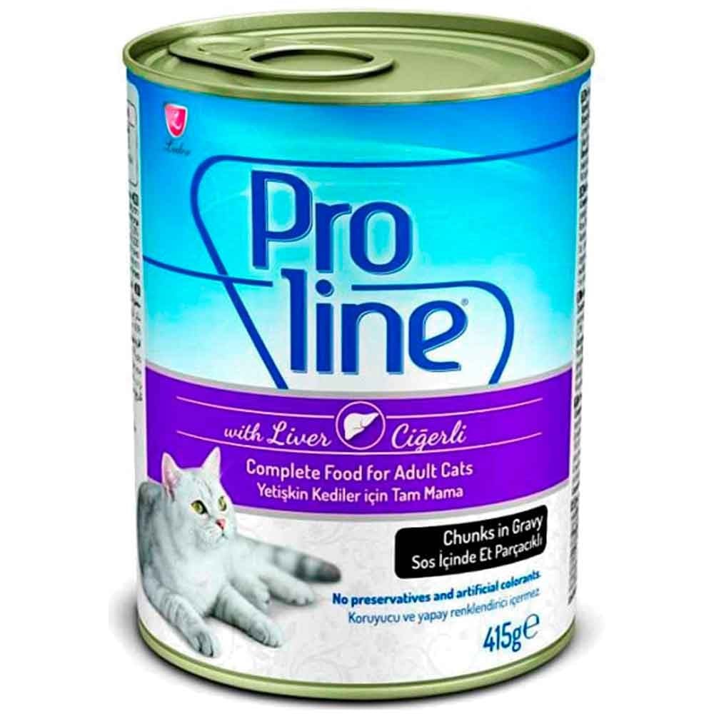 ProLine Ciğerli Yetişkin Kedi Konservesi 415Gr 8698995025027 Pro Line Yetişkin Kedi Konserve Mamaları Amazon Pet Center
