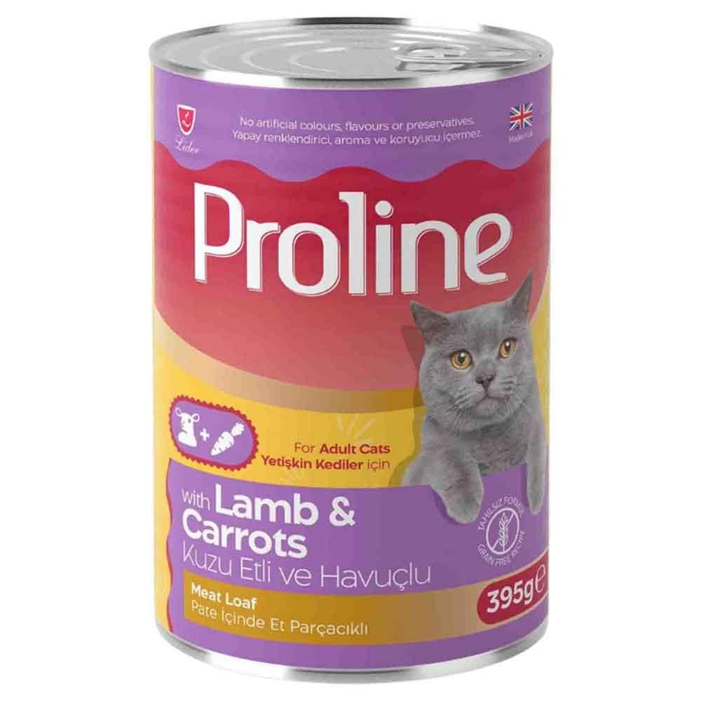 Proline Kedi Konserve Maması Pate Kuzu Etli ve Havuçlu 395 Gr 8698995032049 Amazon Pet Center