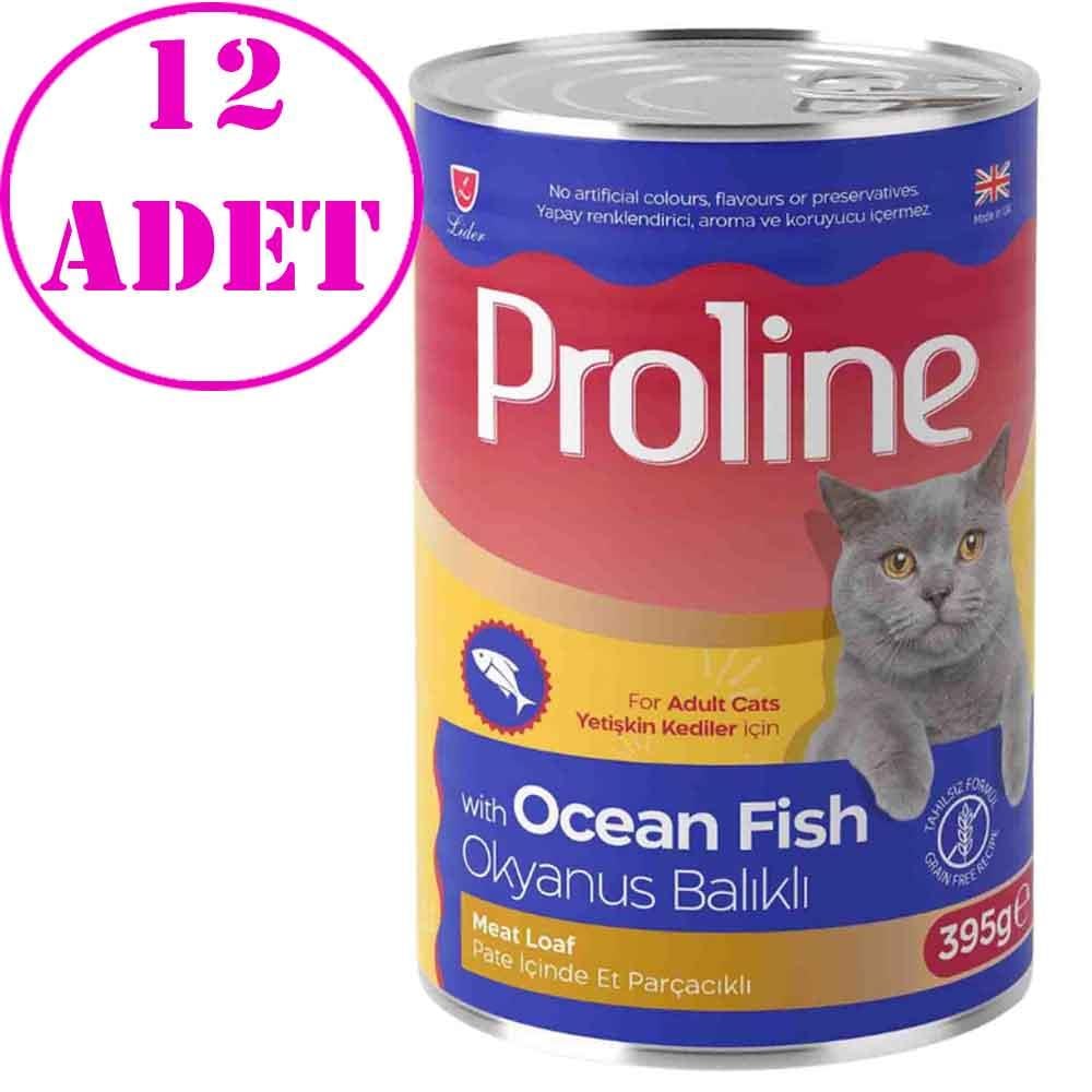 Proline Kedi Konserve Maması Pate Okyanus Balıklı 395 Gr 12 AD 20596002 Amazon Pet Center