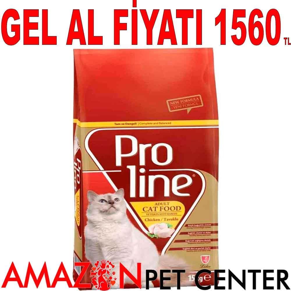 Proline Tavuklu Kedi Maması 15 kg 17975001 Amazon Pet Center