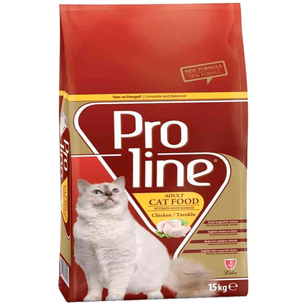 Proline Tavuklu Kedi Maması 15 kg 8698995010009 Pro Line Yetişkin Kedi Mamaları Amazon Pet Center