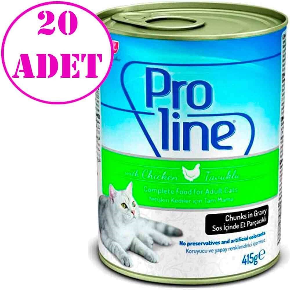 ProLine Tavuklu Yetişkin Kedi Konservesi 415 Gr 20 AD 32122183 Pro Line Yetişkin Kedi Konserve Mamaları Amazon Pet Center