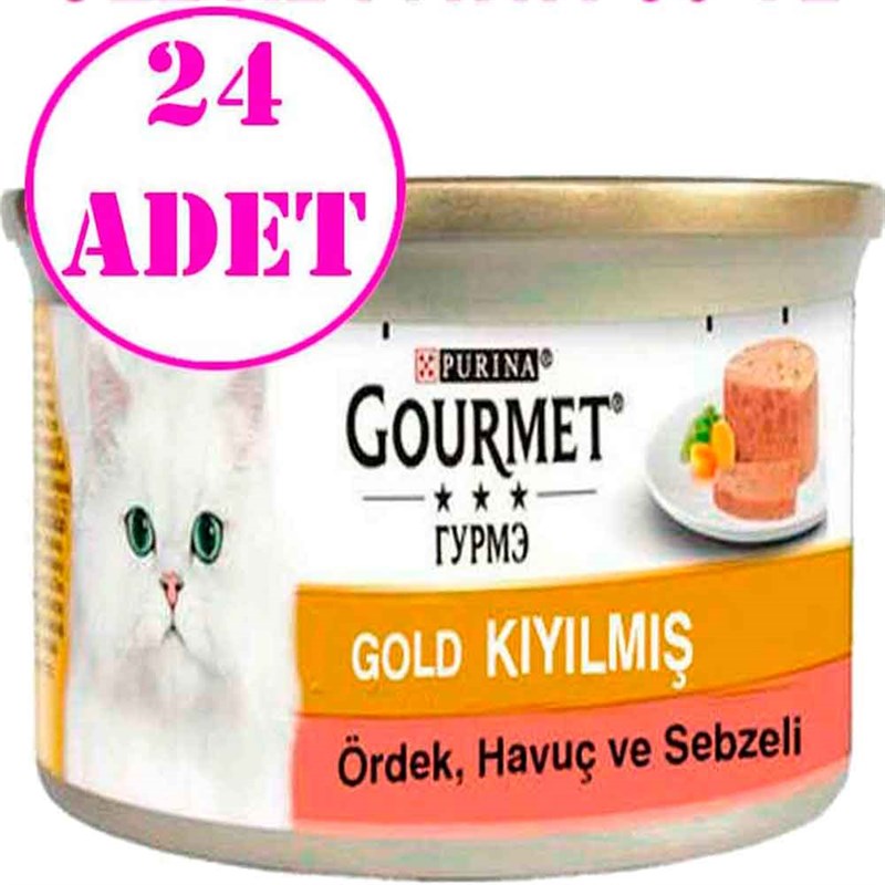 Proplan Gourmet Kıyılmış Ördekli Havuçlu Kedi Konservesi 85 gr 24 Ad 32120783 Gourmet Yetişkin Kedi Konserve Mamaları Amazon Pet Center