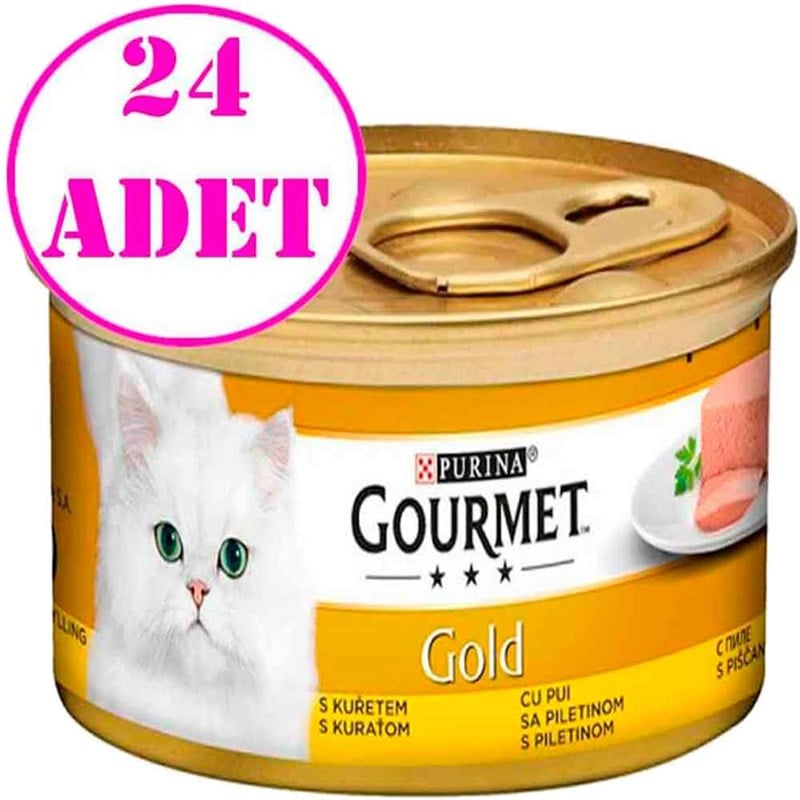 Proplan Gourmet Kıyılmış Tavuklu Kedi Konservesi 85 Gr 24 Ad 32120721 Gourmet Yetişkin Kedi Konserve Mamaları Amazon Pet Center