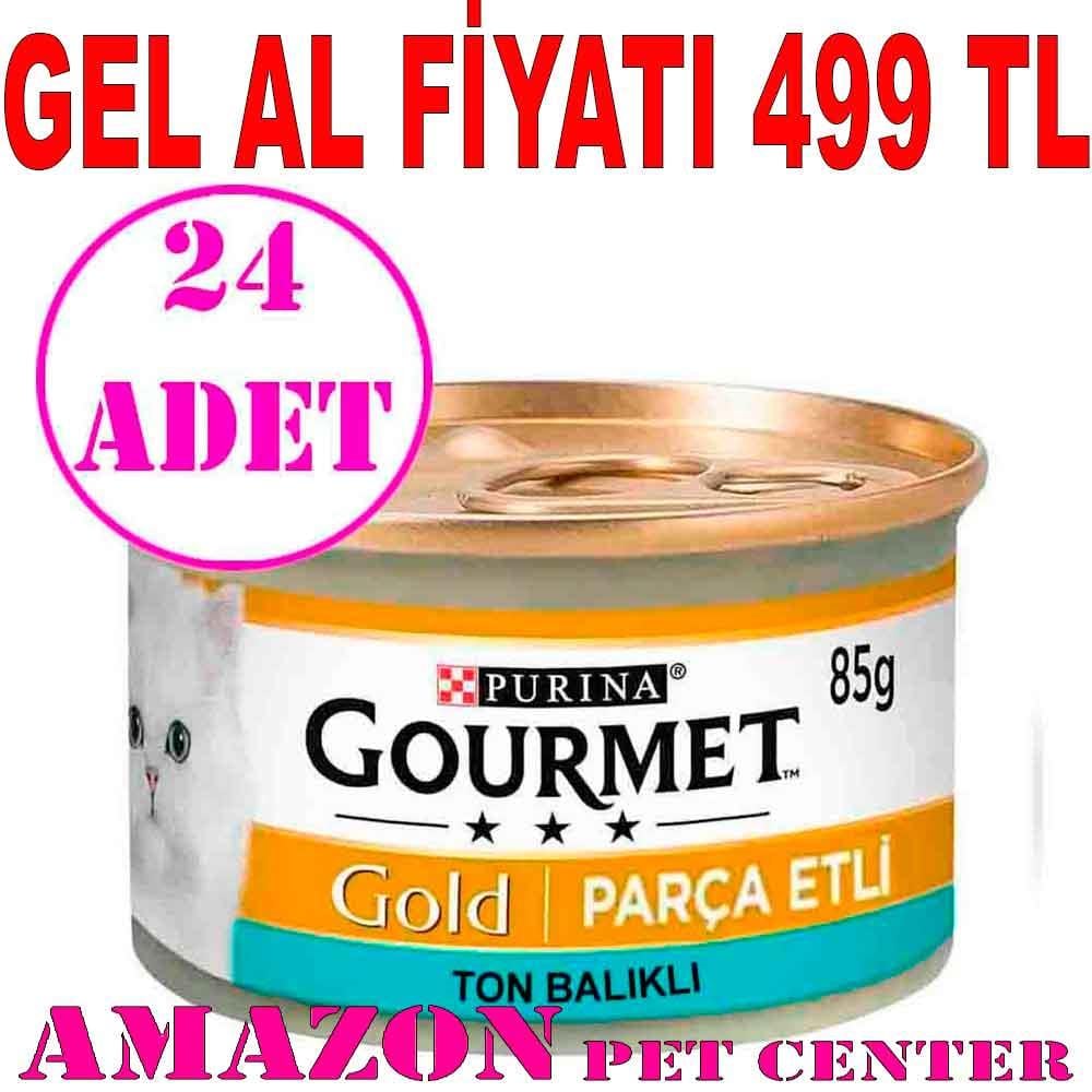 Proplan Gourmet Parça Ton Balıklı Kedi Konservesi 85 gr 24 Ad 18299007 Amazon Pet Center