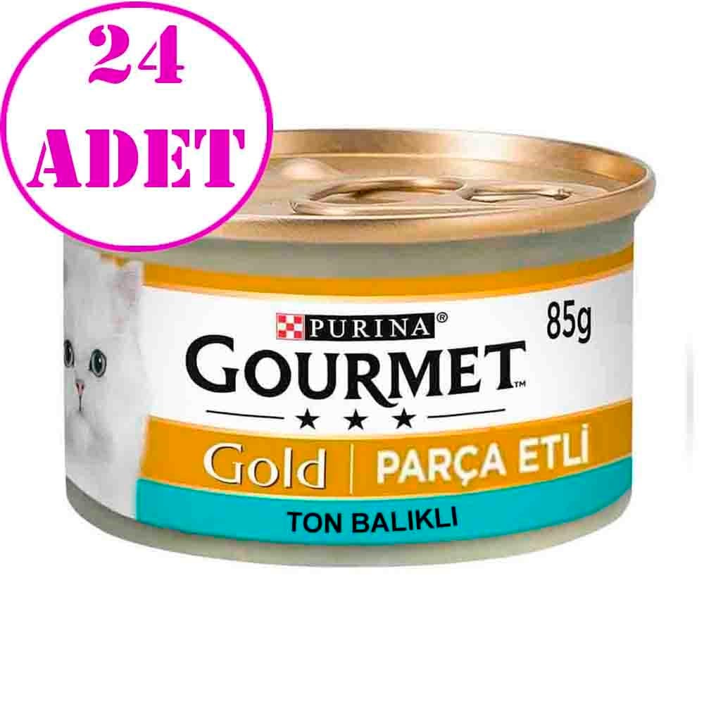 Proplan Gourmet Parça Ton Balıklı Kedi Konservesi 85 gr 24 Ad 32120769 Gourmet Yetişkin Kedi Konserve Mamaları Amazon Pet Center