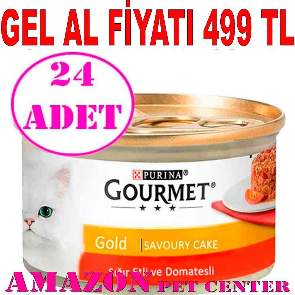 ProPlan Gourmet Sığır Etli Domatesli Kedi Konservesi 85 Gr 24 Ad 18300000 Amazon Pet Center