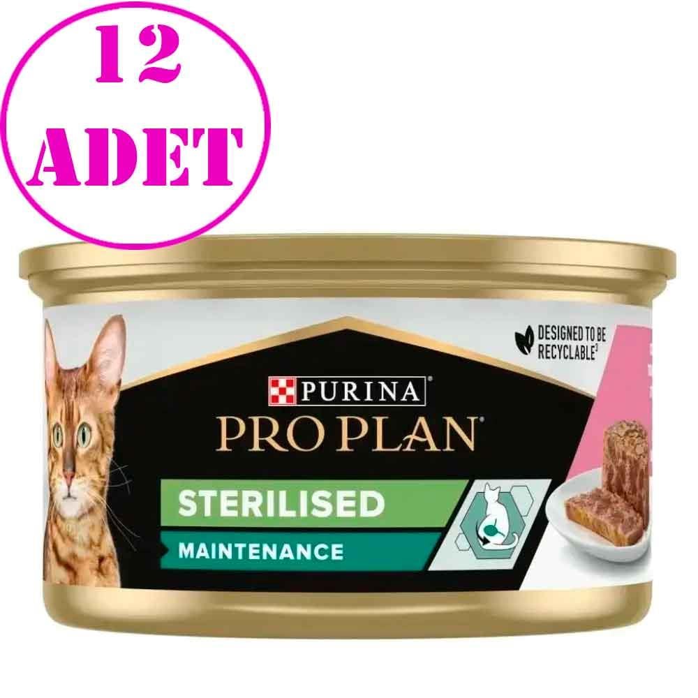 Proplan Kedi Konservesi Ton Balıklı ve Somonlu Kısırlaştırılmış 85 Gr 12 AD 19500003 Amazon Pet Center