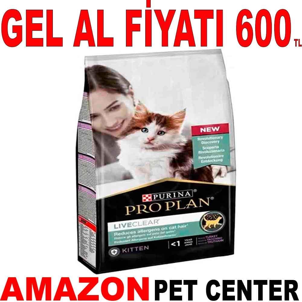 Proplan LiveClear Hindi Etli Yavru Kedi Maması 1,4 Kg 18483000 Amazon Pet Center