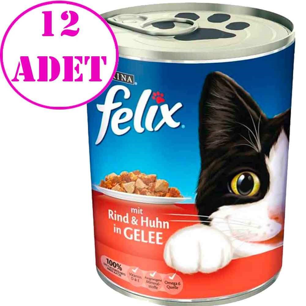 Purina Felix Sığır Etli Kedi Konservesi 400 Gr 12 AD 32123067 Felix Koli Kedi Konserve Mamaları Amazon Pet Center