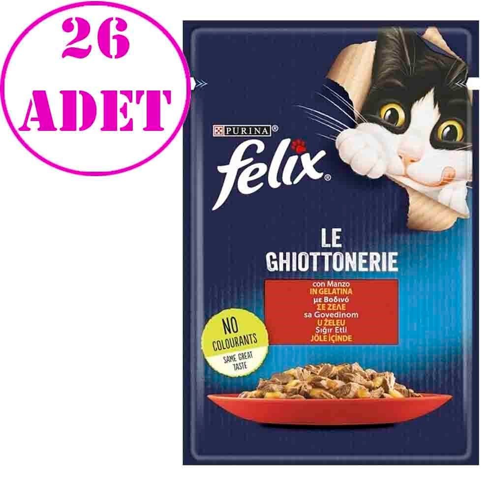 Purina Felix Sığır Etli Yaş Kedi Maması 85 Gr 26 AD 32131307 Amazon Pet Center