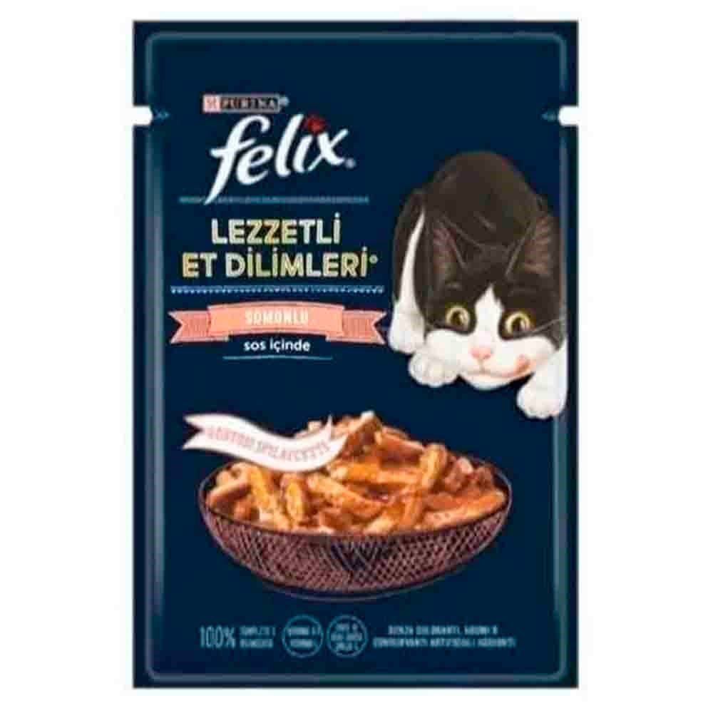 Purina Felix Somonlu Lezzetli Et Dilimleri Punch 80 Gr 7613037430493 Amazon Pet Center