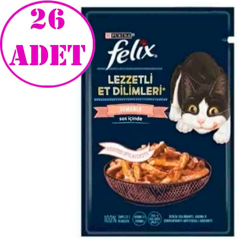 Purina Felix Somonlu Lezzetli Et Dilimleri Punch 80 Gr 26 Adet 32132069 Amazon Pet Center